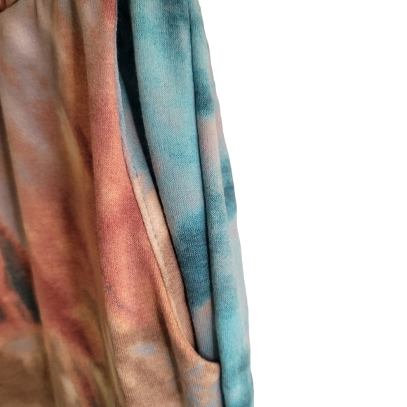 Rainbow Tie Dye Joggers with Pockets - Picture 9 of 12